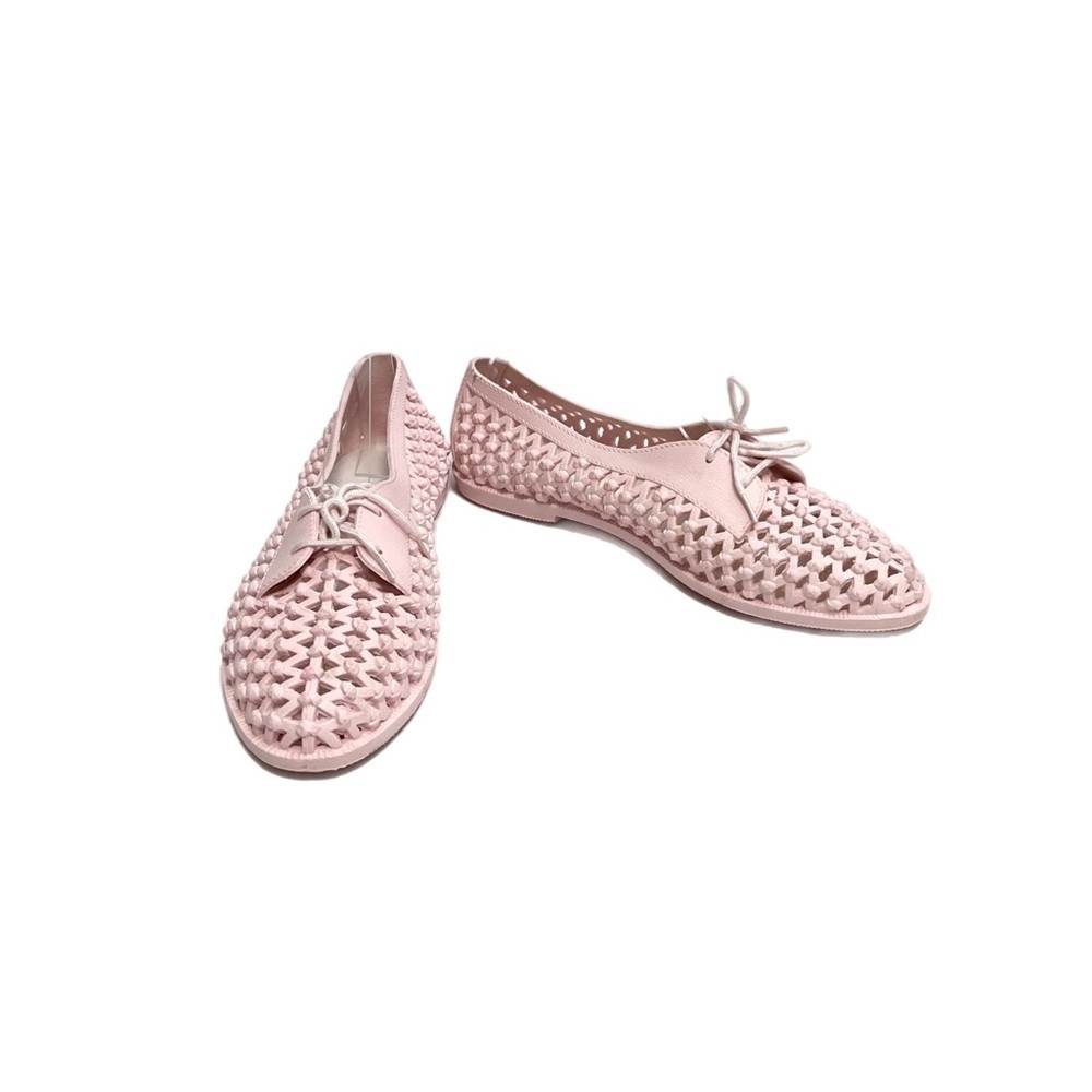 Vintage 1980s pink molded plastic lattice vented lace up deck shoes - Picture 4 of 8